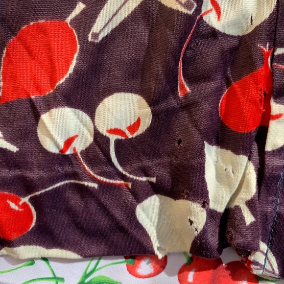 Thrashed 70s Cherry Banana Pear Button Down - Picture 9 of 15